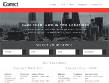 Tablet Screenshot of icorrect.co.uk